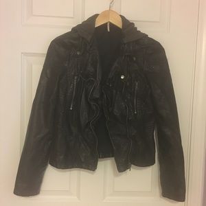 Free People leather jacket